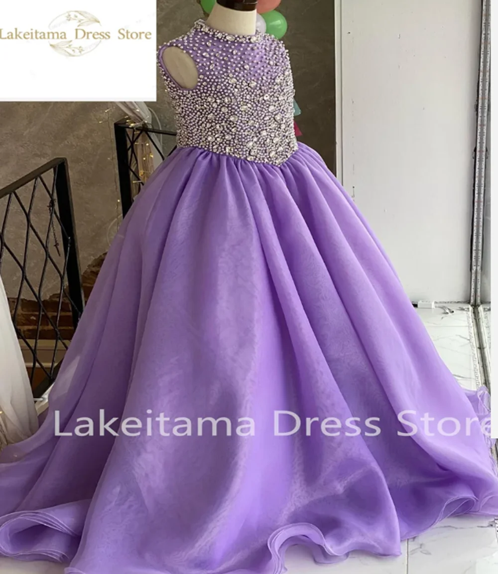 Платья с цветочным узором для девочек элегантные каскадные детские пышные