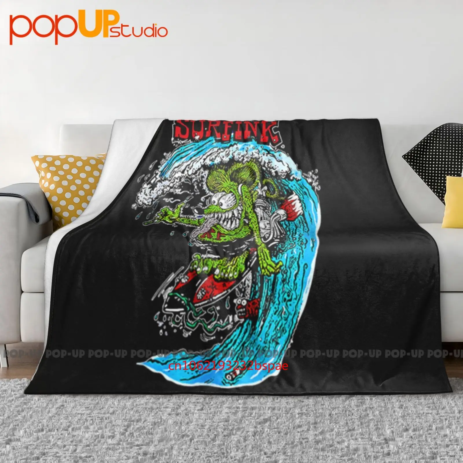 Фото Ультра-мягкое одеяло Rat Fink Surfink Rf Ed Big Daddy, одеяло, зимнее одеяло для дивана, чехлы на кровать №1