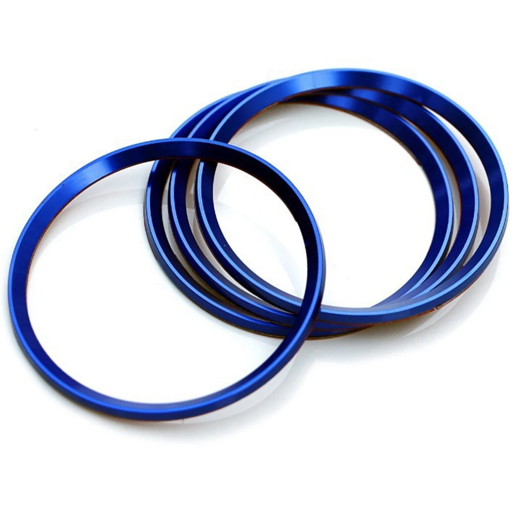 

Car Wheel Rim Center Cap Hub Rings Decoration for -Audi A3 A4 A5 Q3 Q5 TT Quattro -BMW X1 X3 X5 1 3 5 6 7 Series (Blue)