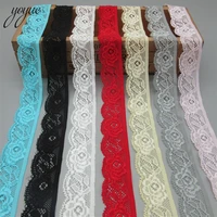 yoyue 5yardslot high quality elastic lace trim ribbon for sewing crafts underwear decoration lace handmade accessories diy