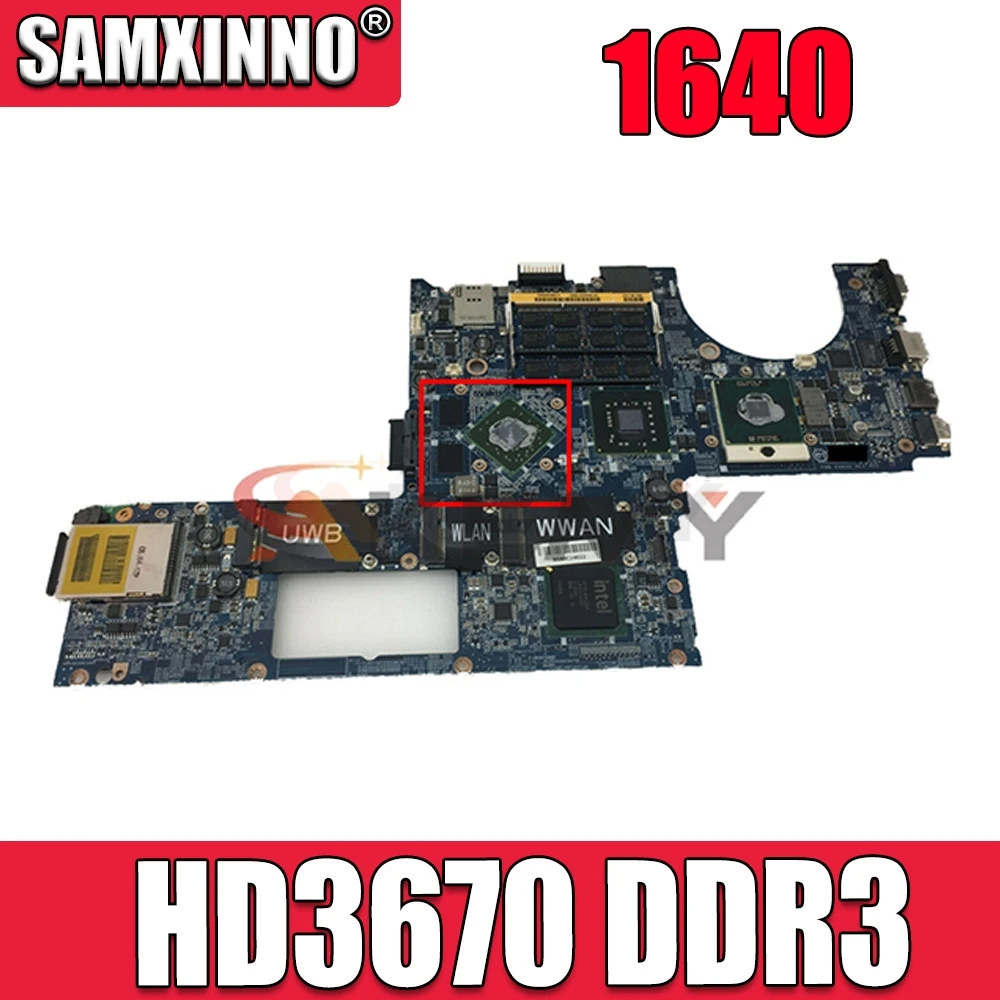 

Akemy Laptop Motherboard For Dell Studio XPS 1640 PP35L DA0RM2MBAH0 CN-0P743D 0P743D MAIN BOARD HD3670 DDR3 Free CPU