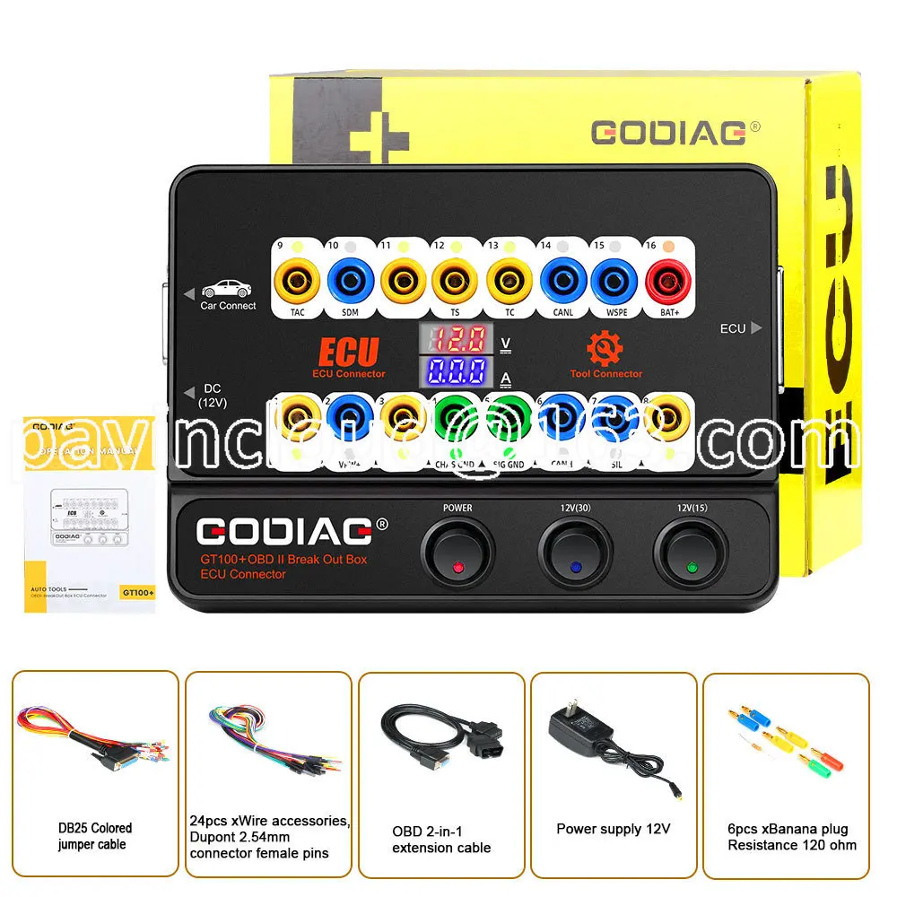 GODIAG GT100 + автоматические инструменты OBD II разъем блока управления GODIAG GT100 + автоматические инструменты OBD II разъем блока управления