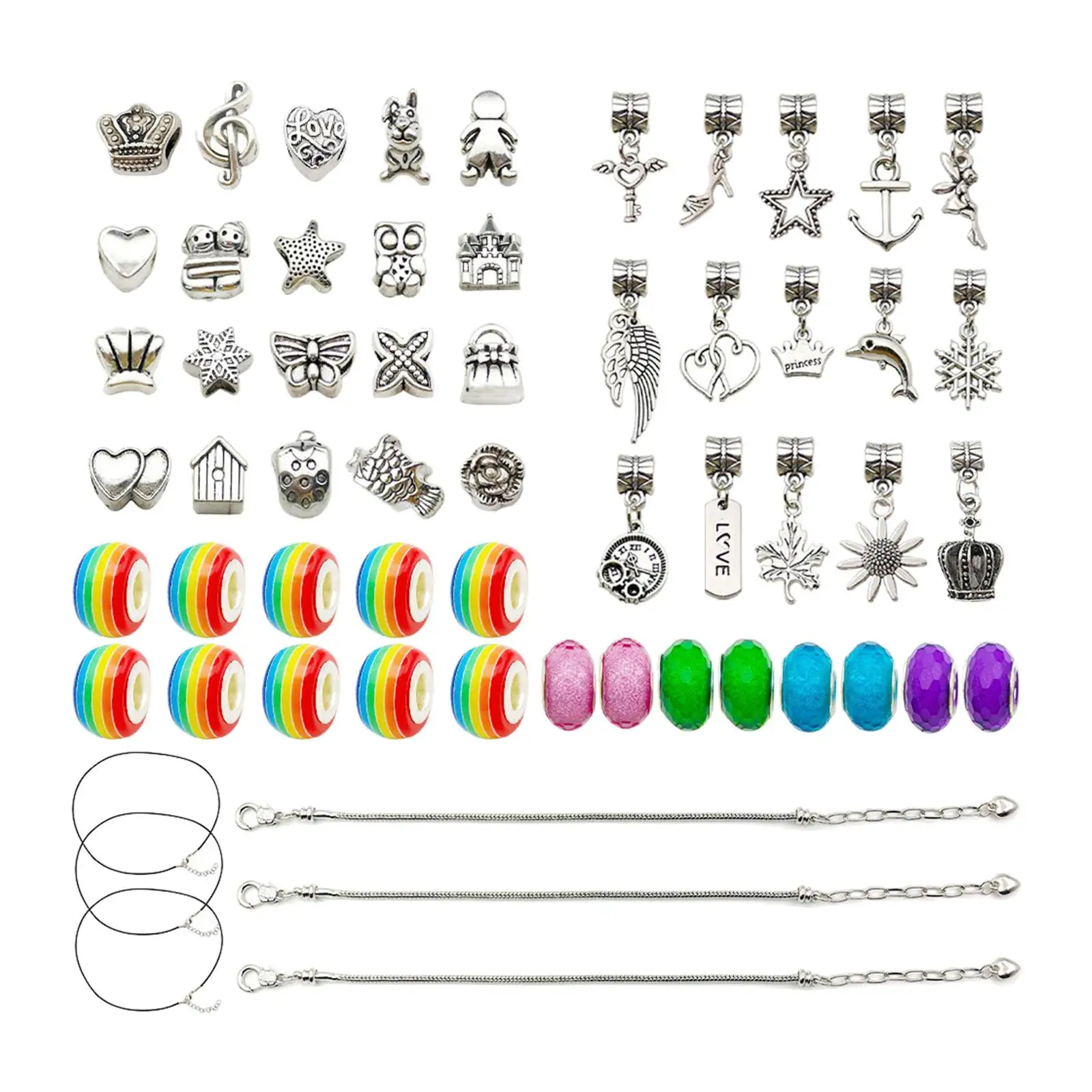 

DIY Bracelet Making Kit Charm Pendant Jewelry Making Supplies Birthday Gift