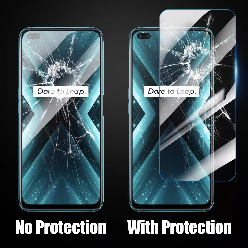0.3mm 2.5D Tempered Glass For OPPO Realme X50 X50m X Lite XT X2 X7 Max Pro X3 Super Zoom Screen Protector Protective Glass Film