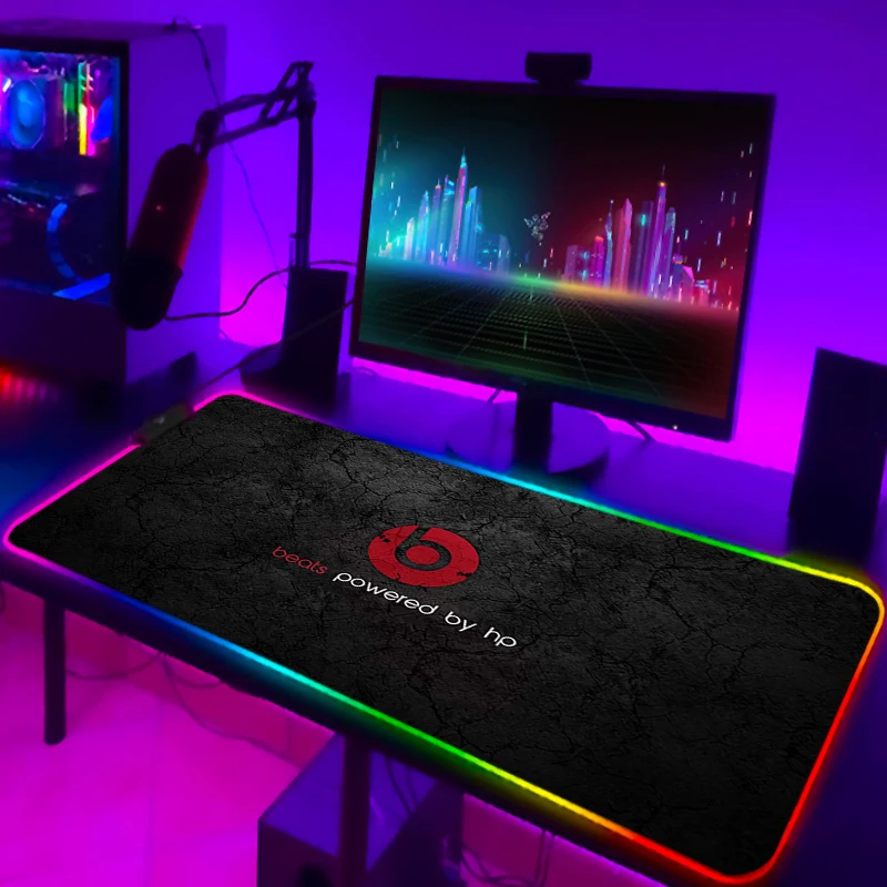 

Computer Offices Mouse Mat Beats Audio Mause Pad Gamer Kawaii Desk Accessories Backlight Keyboard Gaming Laptops Carpet Cute RGB
