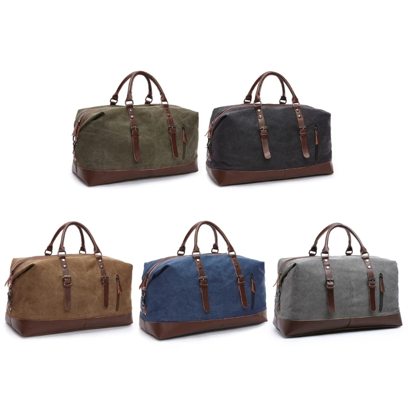 

Luggage Storage Tote Bag Canvas Travel Shoulder Bag Laptop Multifunction Handbag Briefcase Journey Crossbody Bag