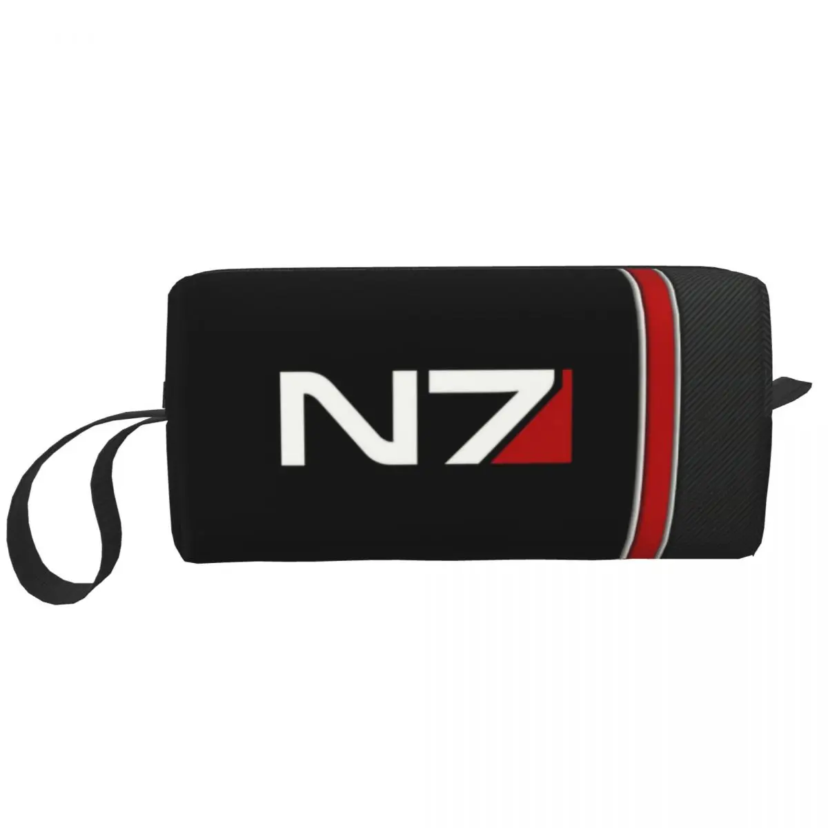 

N7 Mass Effect Emblem Toiletry Bag for Women Alliance Military Video Game Cosmetic Makeup Organizer Lady Storage Dopp Kit Case