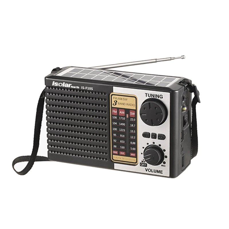 

BAAY All Band High Sensitivity Radio Wireless Bluetooth Speaker Solar Charging Emergency Radio Supports FM / AM / SW Radio