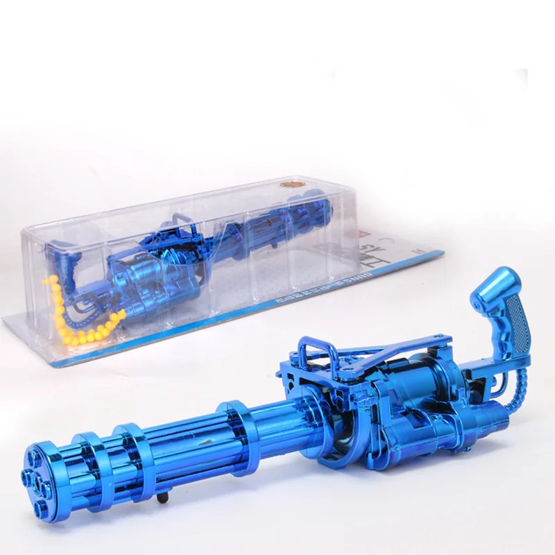 Gatling снайперская миниатюрная мягкая пуля из сплава 1:6 игрушка Золотая модель