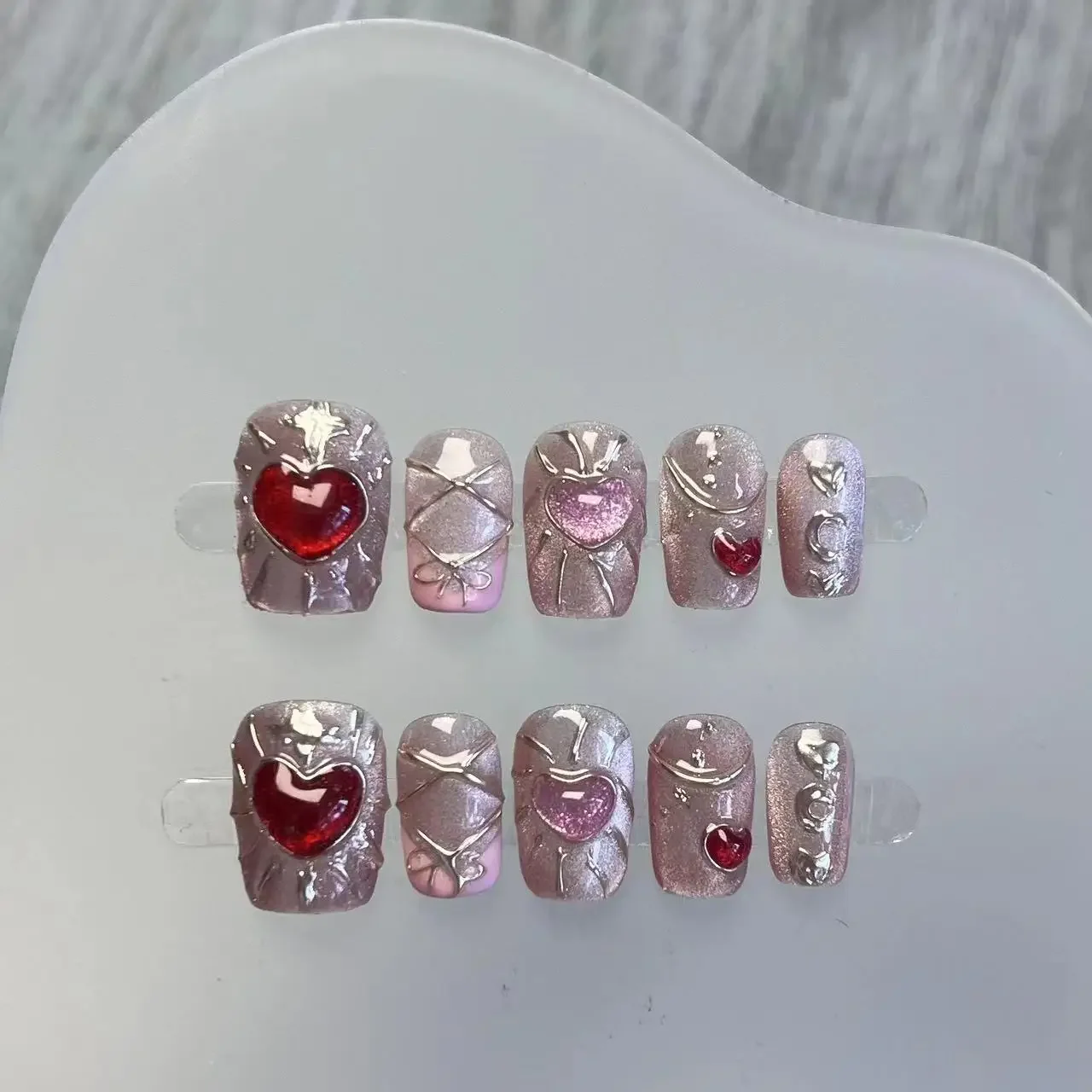 Хрустальная Толстая вода Bingyue чистый ручной работы дизайн ногтей