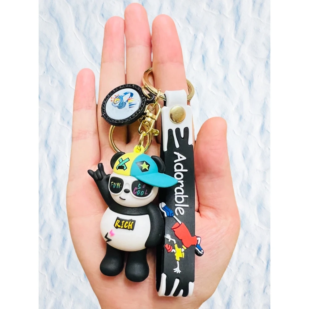 Брелок игрушка для ключей сумок Панда/Брелок Кунг-фу на рюкзак/ - купить по