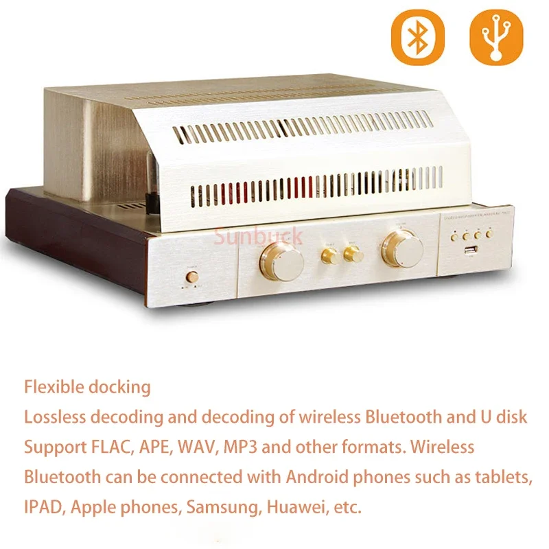 Sunbuck 200+200 Вт ламповый цифровой усилитель звука