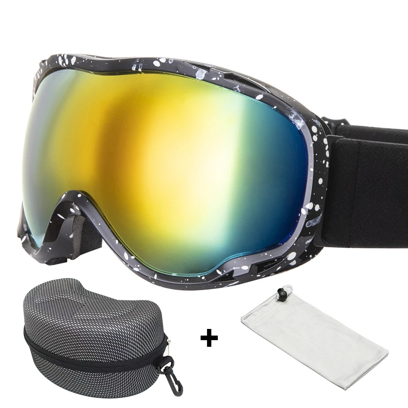 

Двухслойные незапотевающие лыжные очки женские спортивные лыжные очки снегоход мужские очки от снега уличные очки для сноуборда