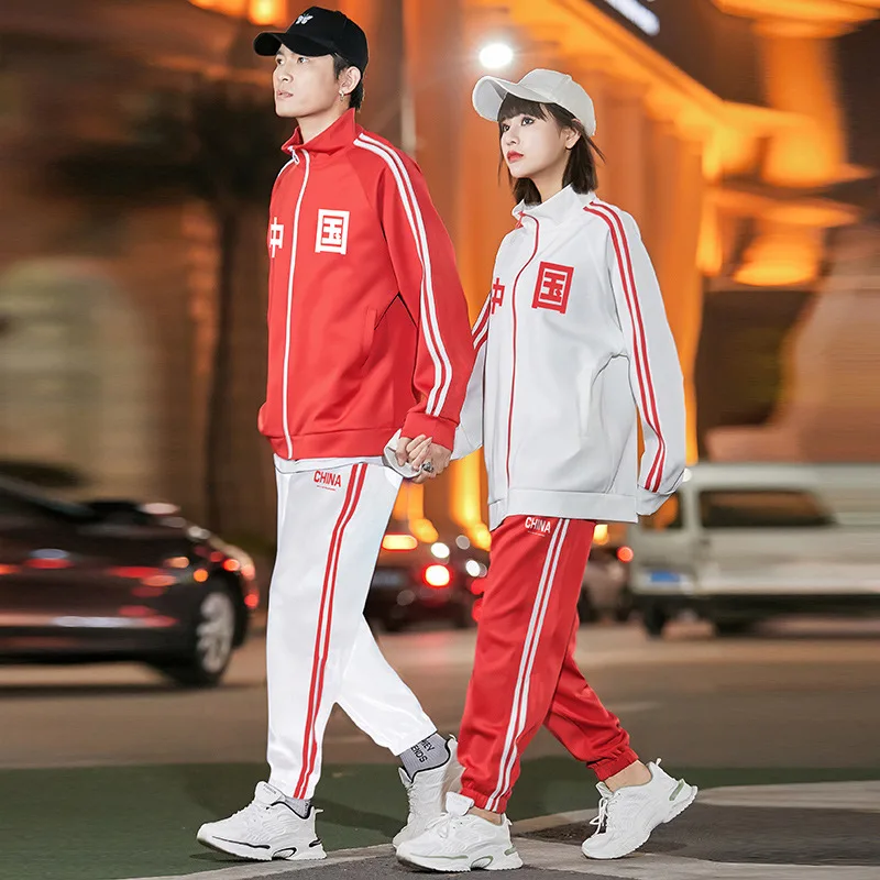 

Sports Suit Men 'S New Spring And Autumn Couple Two-Piece Sweater Korean Style Student Sportswear Casual School Uniform Wholesal