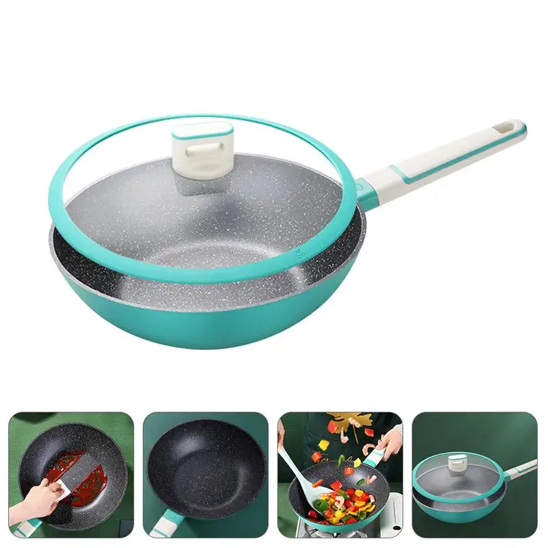 

Maifan Stone Household Non stick Frying Pan Stainless Steel Supplementary Milk Pot Stock Pot Steak pots for cooking
