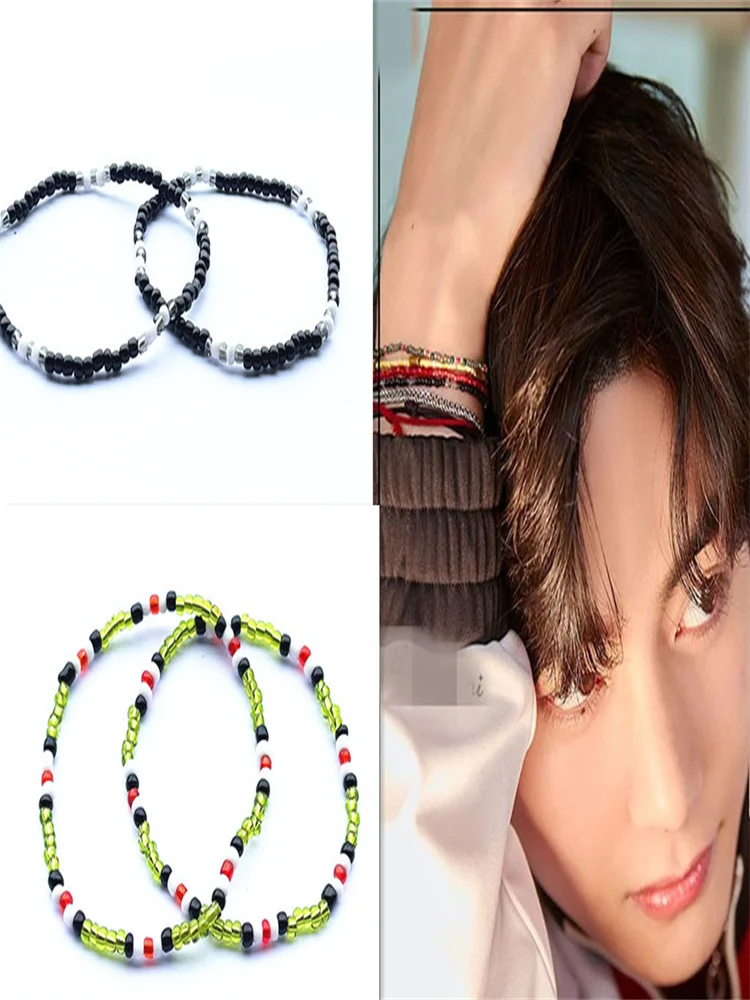 Корейский браслет Idol Boy Kim Tae-hyung Jung Kook в одном стиле летний универсальный из бисера