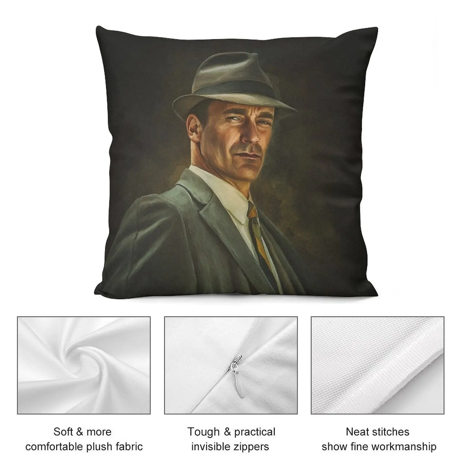 Портрет Don Draper (Джон Хамм). Цифровой художественный принт настенный постер