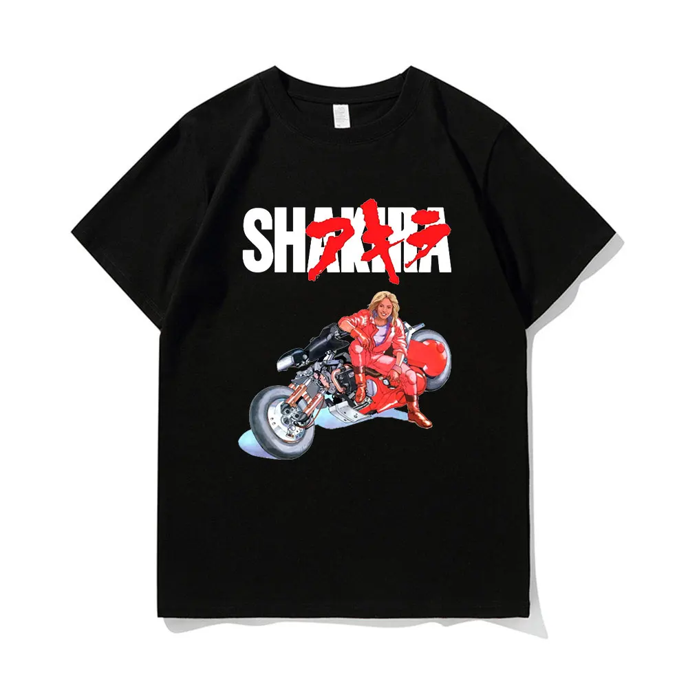Футболка Shakira летняя футболка Akira Shotaro Kaneda с мотоциклом Япония футболки аниме