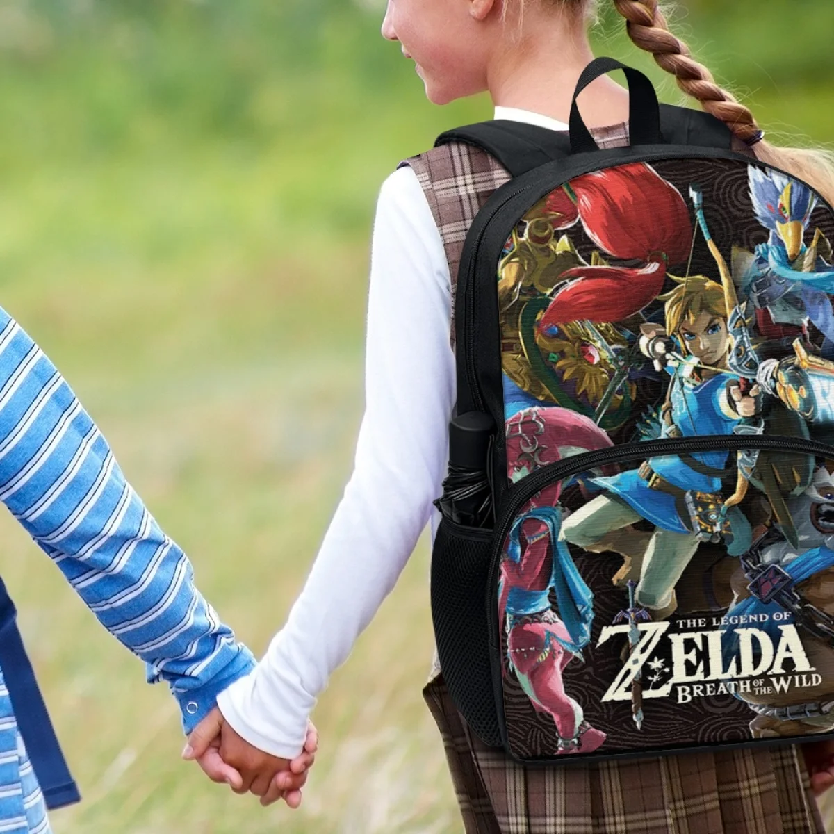 FORUDESIGNS Zelda Game Print Backpacks Boys Shoulder Bags for Travel Men Laptop Backpack Teenager Children School Bags Bookbag