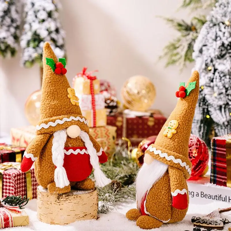 

Имбирная Мужская плюшевая кукла гном | Безликий гном мягкий шведский томте Орна мужской t | Ниссе скандинавский праздничный декор для T