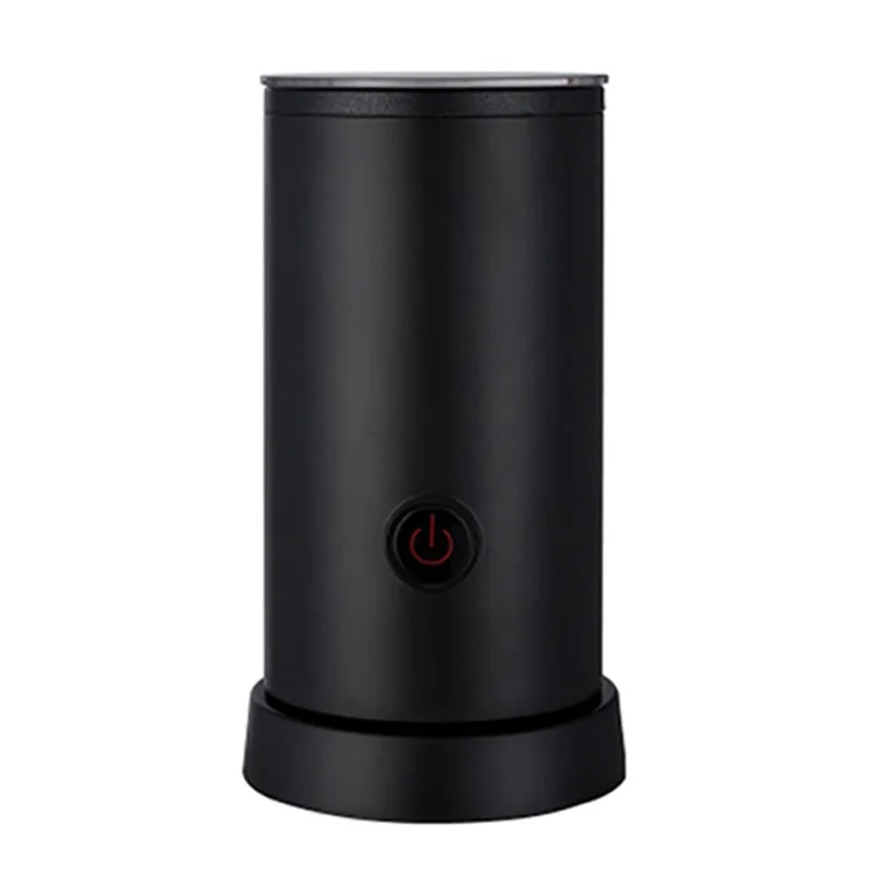 

Electric Milk Frother Machine Warmer 550W Automatic Milk Heating 240Ml Stainless Steel Inner Foam Maker - Black US Plug