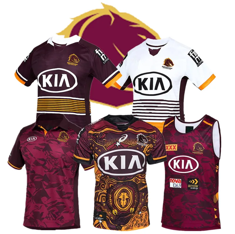 

2018-2021 Brisbane Broncos 1993/1995 Retro Rugby Jersey Size S-3XL-5XL