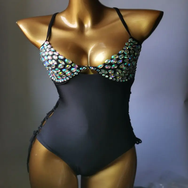 НОВЫЙ комплект бикини женский блестящий розовый карнавальный купальник со