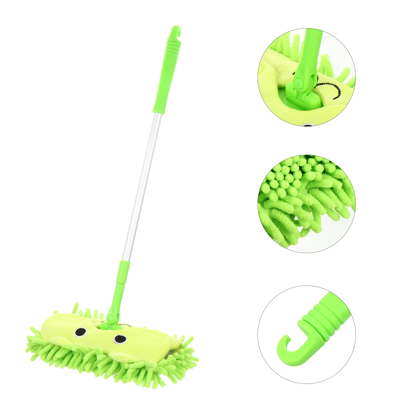 

Cleaning Kids Mop Play Housekeeping Pretend Toy Microfiber Tool Set Playset Toys Mini Educational Mob Chenille Tools Flat
