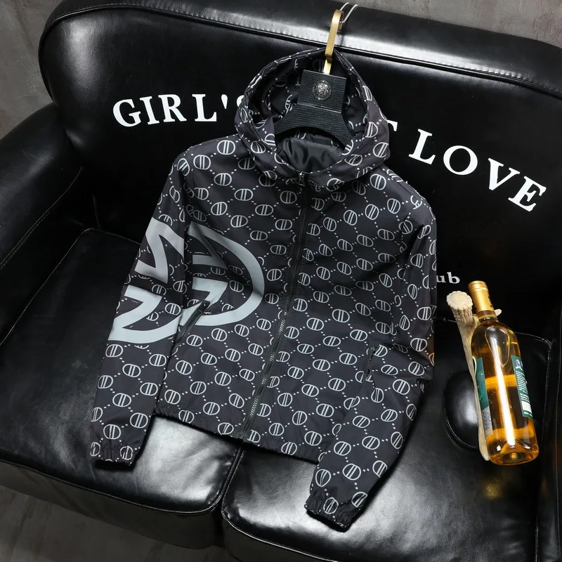 Весенне-осенний стиль Верхняя одежда Мужская спортивная куртка Европейская и