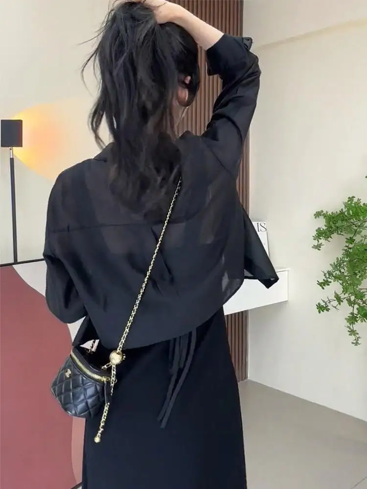 Small Popular Leisure Sun Protection Shirt 2025 New Arrival Women's Summer French Chic Elegant Short Cardigan Coat