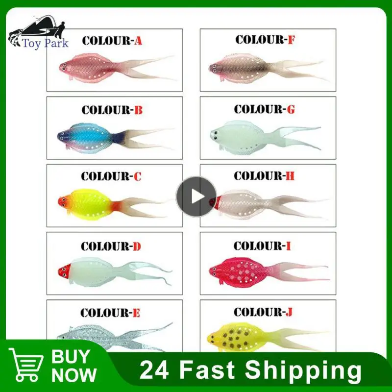 

Fork-tailed Fish Luya Soft Bait Silicone Luminous Bionic Bait Lead Hook Bionic Bait Fishing Gear 12.8cm7.6g Wholesale Fake Bait