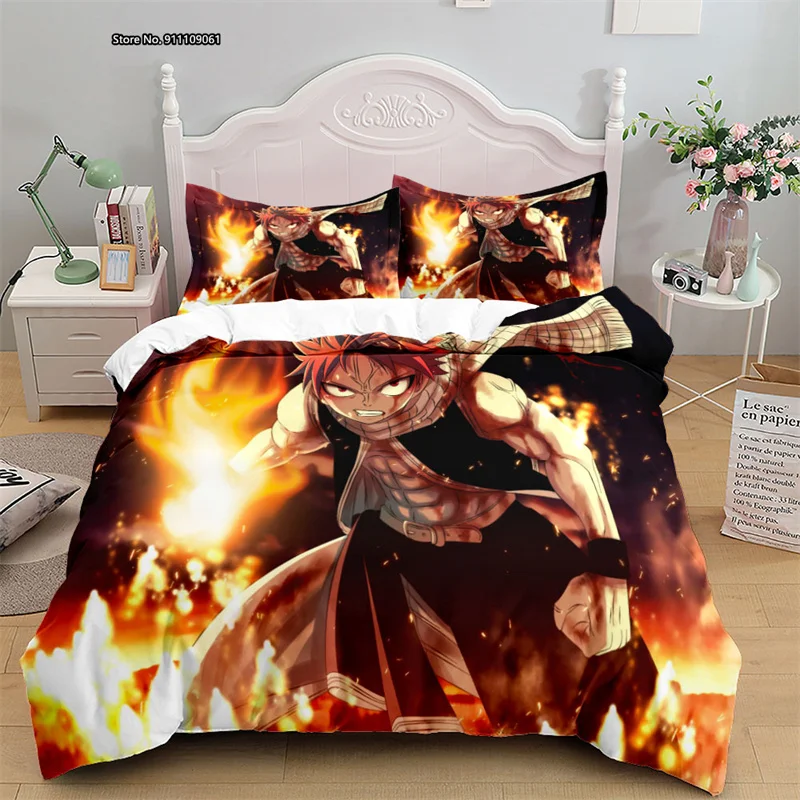 

Creative Animation Fairy Tail Pattern Home Textile Children Bedroom Decoration 3D Digital Printed Bedding Quilt Pillowcases
