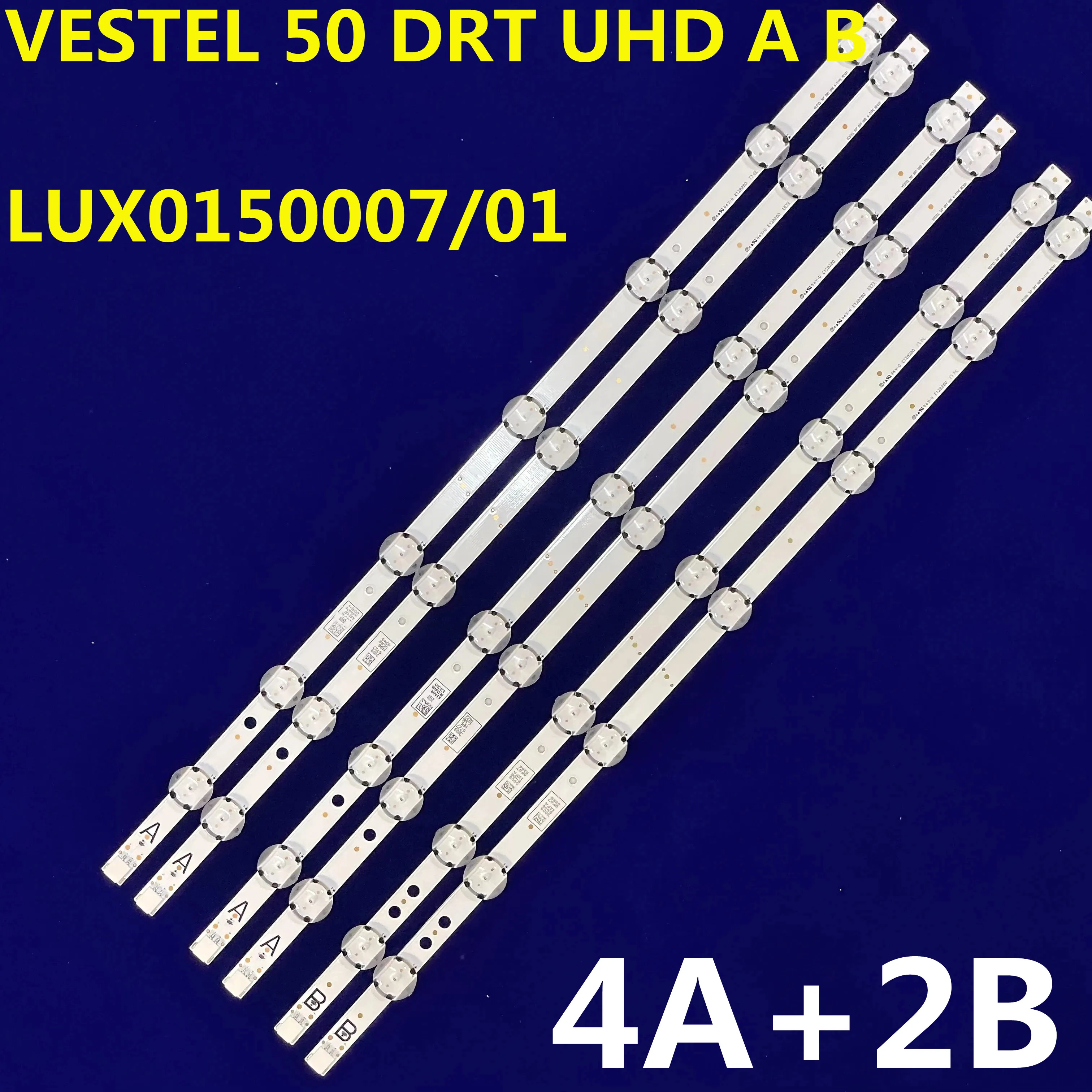 5 комплектов светодиодной ленты для подсветки VESTEL 50 DRT UHD A B VES500QNDC-2D-N11 U11 50UD6300