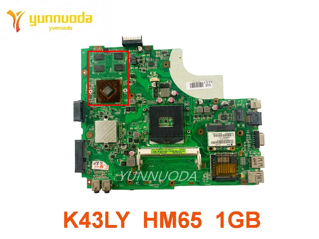 Оригинальная материнская плата для ноутбука ASUS K43LY K43LY HM65 1 ГБ протестирована хорошая бесплатная доставка
