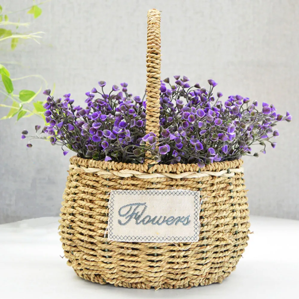 

Пластиковый золотой колокольчик из искусственной ивы, цветочный материал для свадьбы, цветок на стену, украшение для дома, зеленое растение...