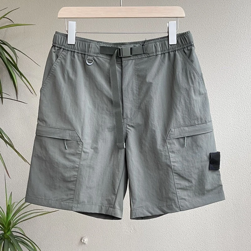 

Summer Stone Label Mens Shorts with Large Pockets Quick Drying Outdoor Workwear Leisure Pants Sports Male Clothing