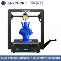anycubic mega x 3d printer with 1kg pla gift large build volume 300300305mm high reliable power supply fdm 3d printer kit