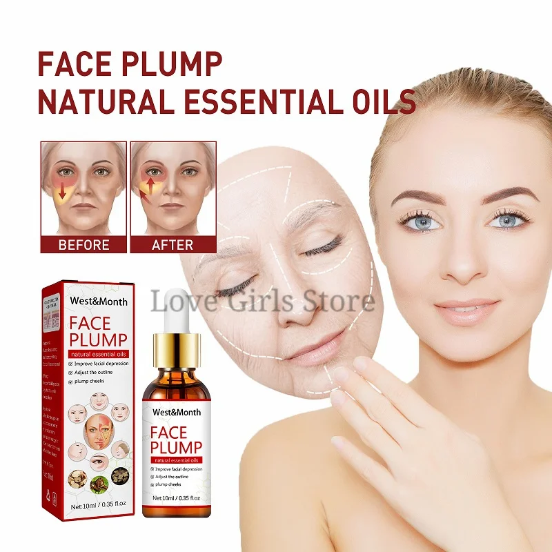 

10ml Natural Face Oil Plump Natural Essential Oils Anti Wrinkle Vitamin C Skin Care Remove Acne Facial Serum Repair Skin Care