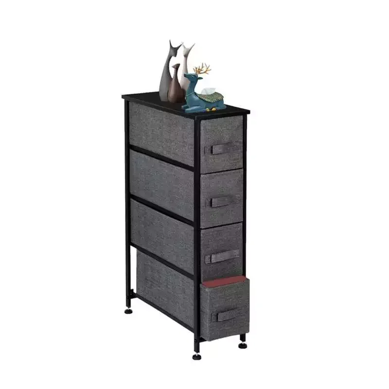 

Non-woven Fabric Narrow Dresser Storage Cabinet Home Bedroom Organizer