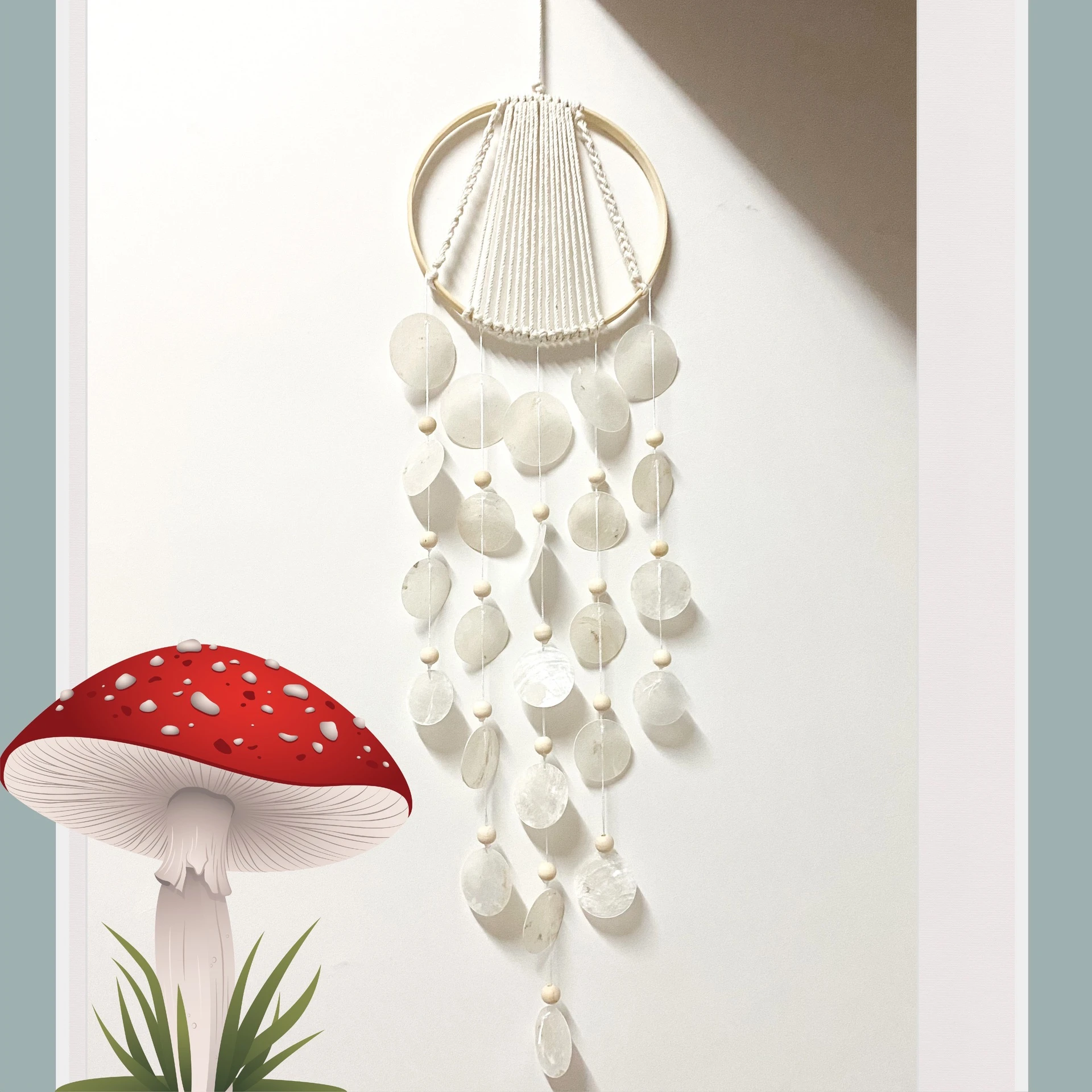 

INS корейский Стиль Ракушки ветер колокольчики Ловец снов ветряные колокольчики для детской комнаты подвесное украшение подвеска настенная...