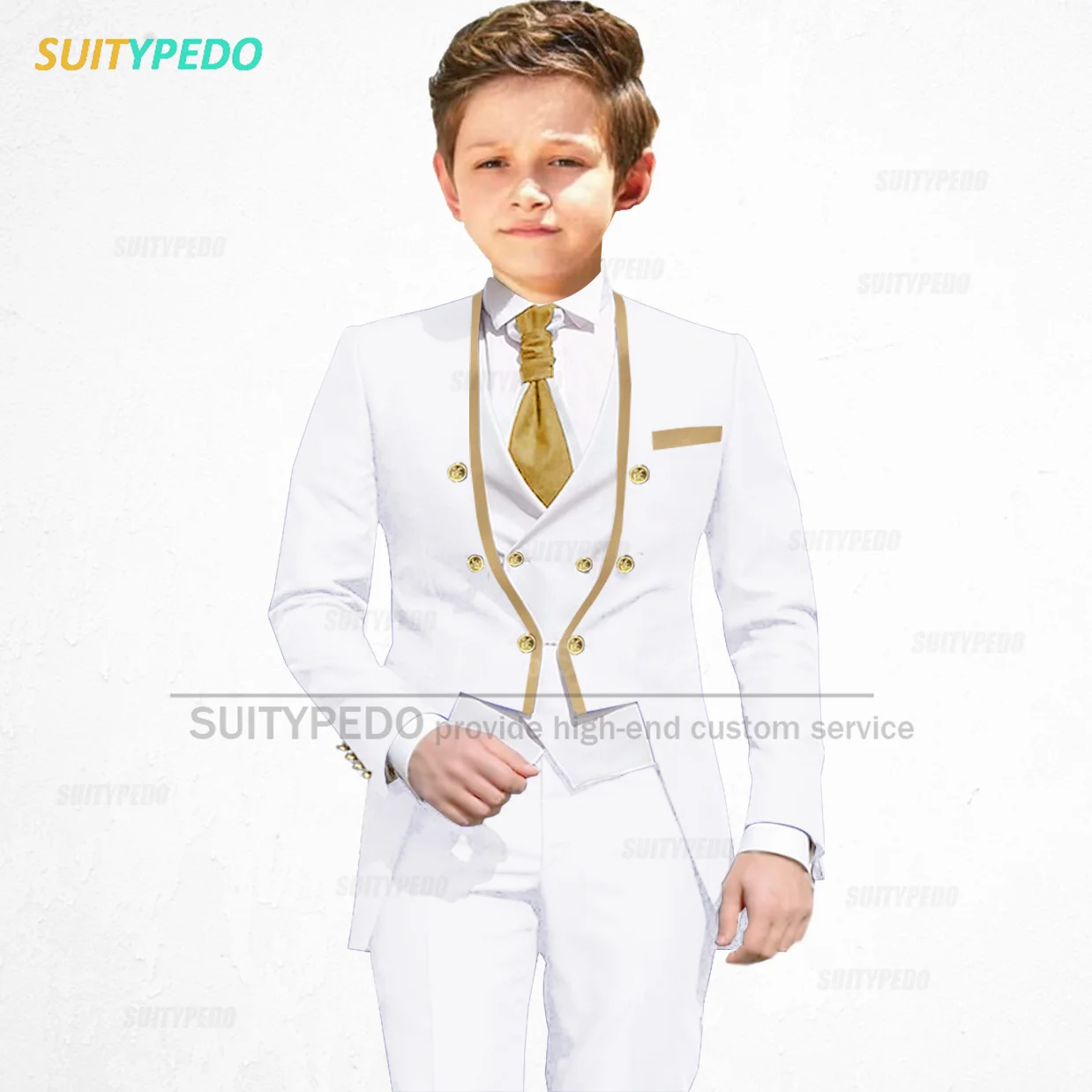 Классические ярко-синие костюмы для мальчиков школьные индивидуальный