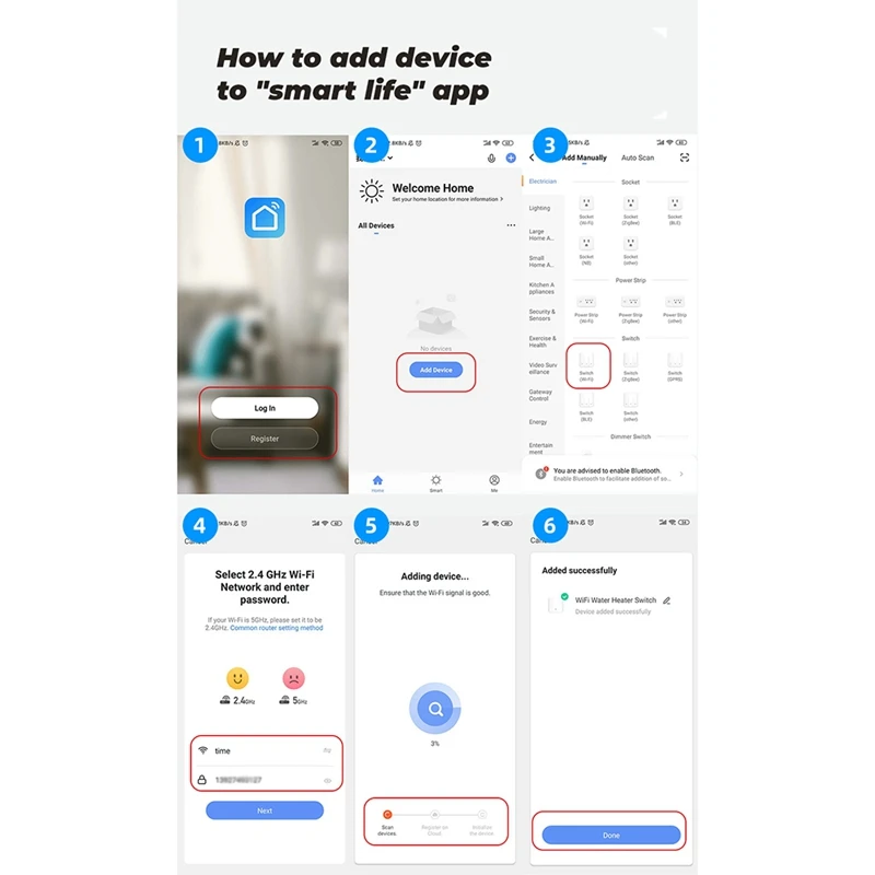 Переключатель водонагревателя котла Wi-Fi 4400 Вт Tuya Smart Life App Дистанционное