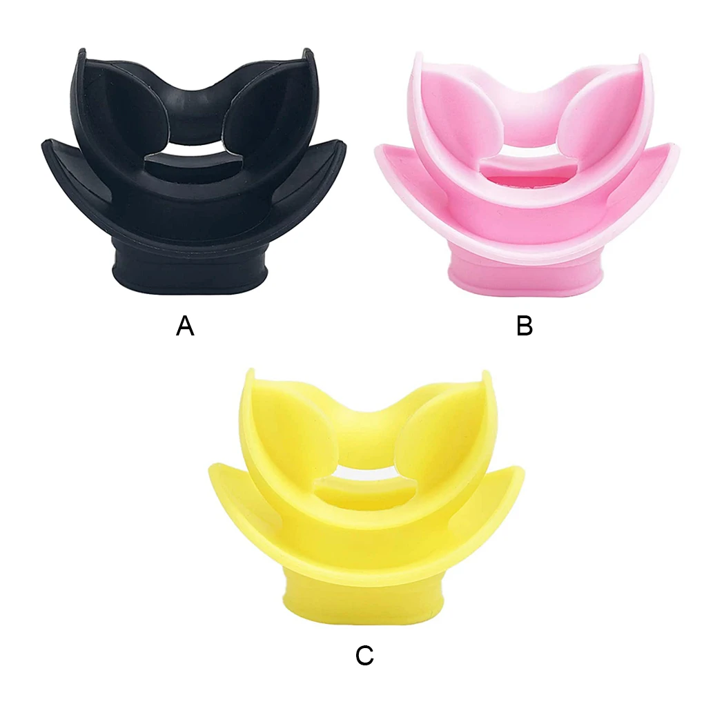 

Snorkel Regulator Silicone Bite Mouthpiece Portable Dive Portable Universal Snorkeling Breathing Women Men Pink