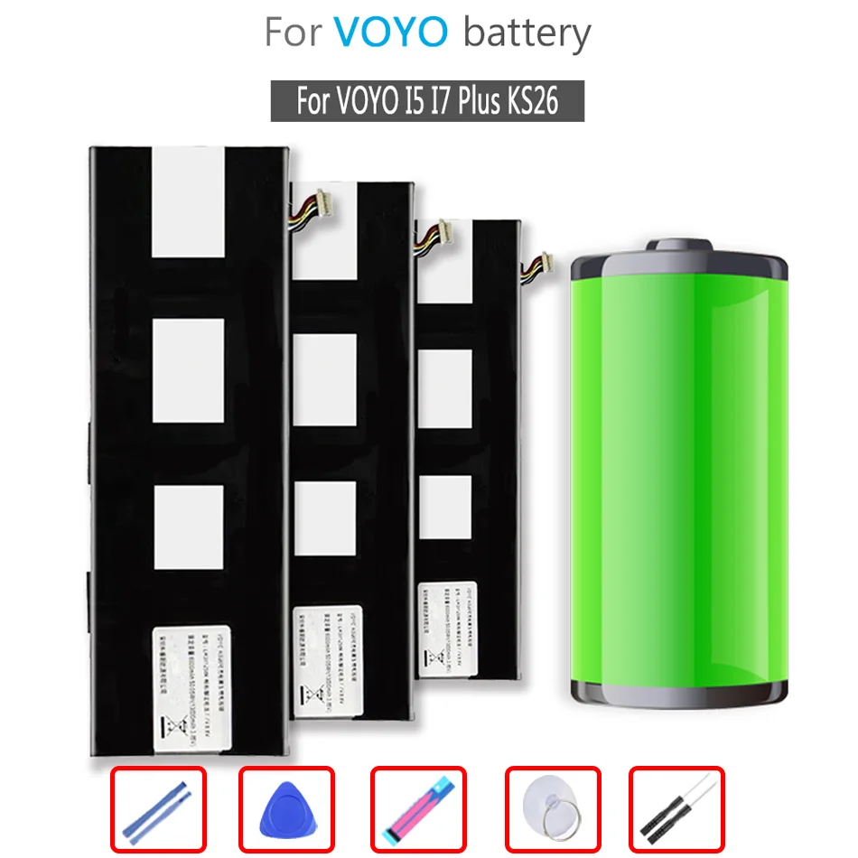 

6500mAh Battery for VOYO I5 I7 Plus I7Plus KS26 Mobile Phone