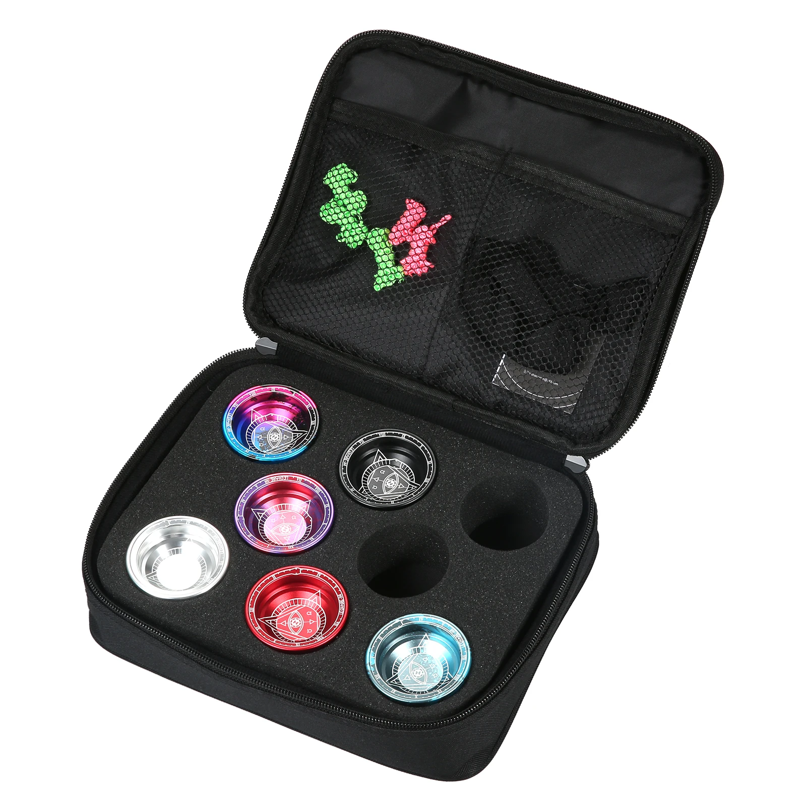 

Outdoor Yoyo Ball Holder Storage Bag Shock-absorbing Yo Yo Protective Bag Case for 8 Yoyo Balls and Entertainment Accessories