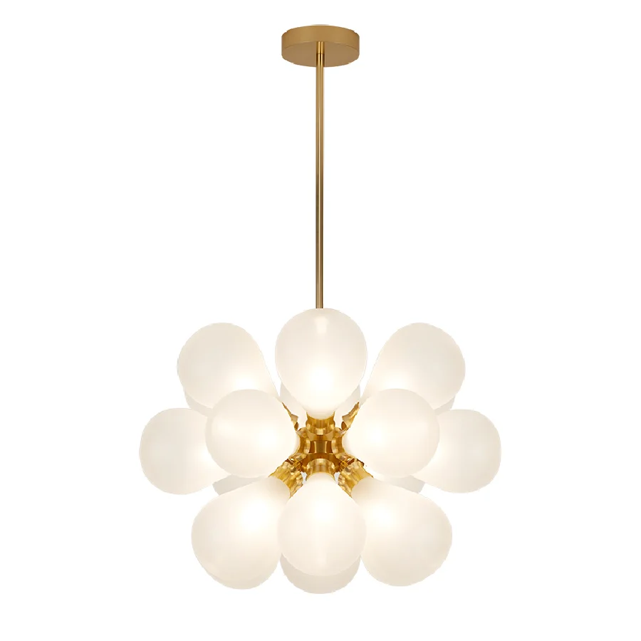 

Стеклянная люстра в семи цветах, современный креативный минималистичный светильник с воздушными шарами для детской комнаты, гостиной, столовой, спальни