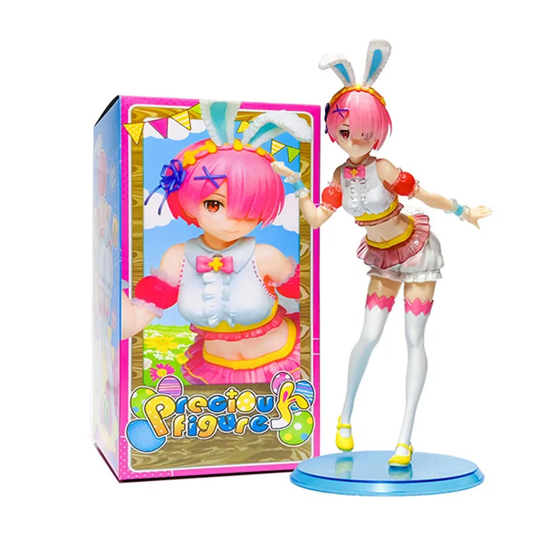 

Rabbit Ear Ram Anime Name Re:Life In A Different World From Zero Hand Made Cartoon Anime Ornaments about 23cm Collection Model