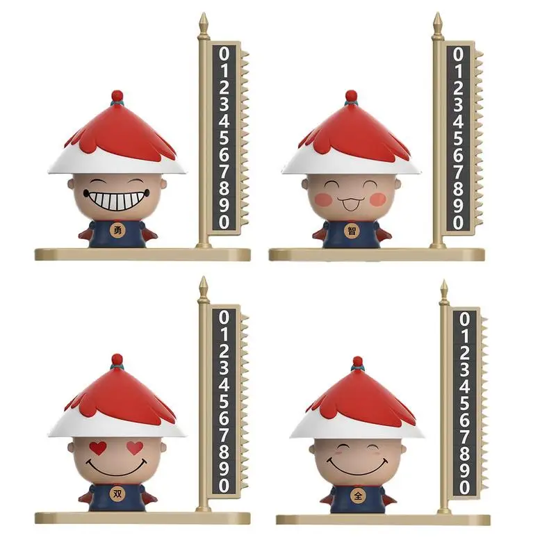 

Car Parking Card Number Plate China Doll Shaking Heads Dashboard Decorations With Telephone Number Interior Cute Gift