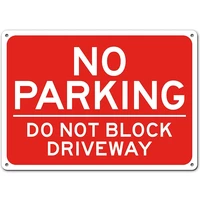 no parking do not block driveway sign metal painting metal poster metal tin sign 20x30cm poster metal plaque 2021 hot selling