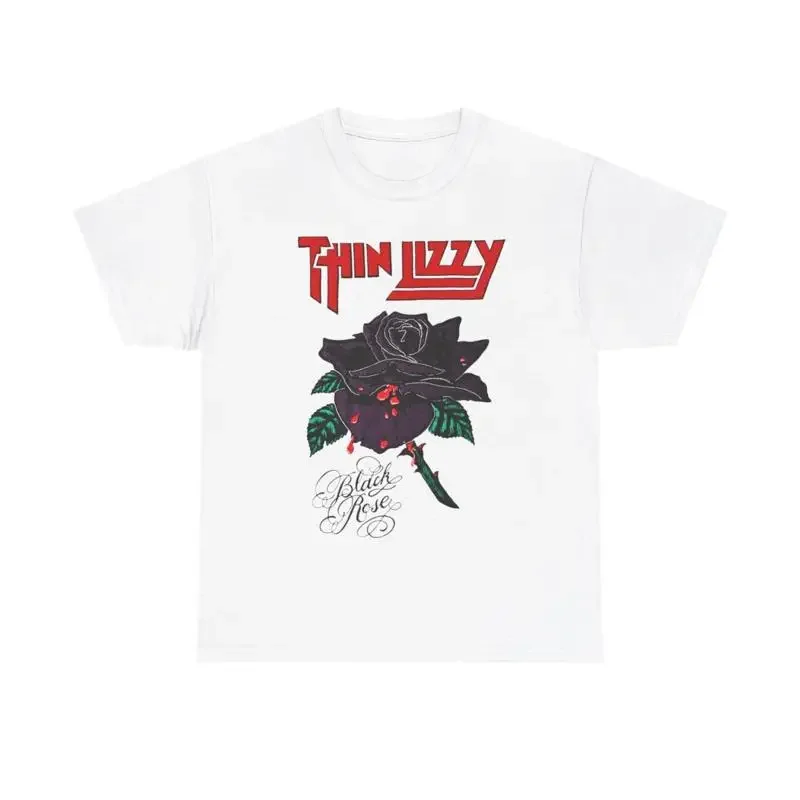 Фото 1979 Thin Lizzy The Black Rose Редкая винтажная двусторонняя футболка №1